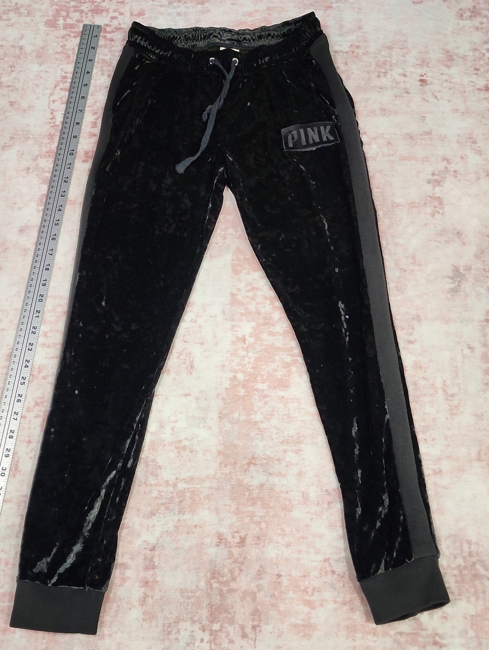 Victoria's Secret PINK Crushed Velvet Skinny Jogger‎ Pants XS
